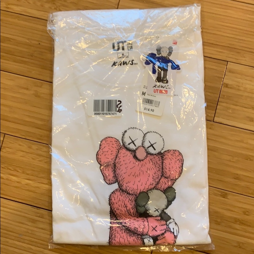 Kaws Pink BFF t-shit